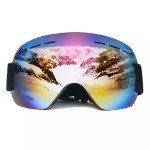 Ochelari unisex ski, snowboard si multe alte sporturi, rama neagra - lentila multicolora, NM99